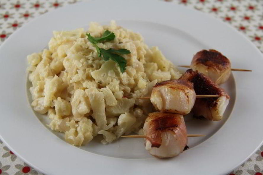 Рецепт морских гребешков в беконе