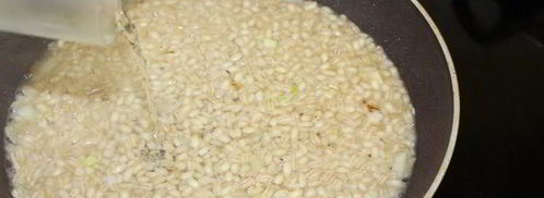 перловое ризотто с зелеными овощами. Шаг 4