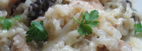 ризотто с грибами и курицей. Шаг 4