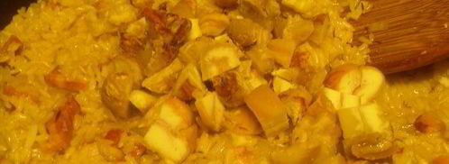 ризотто с каштанами и грудинкой. Шаг 8