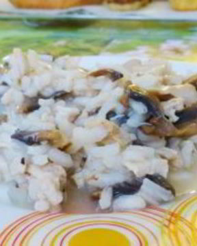 Ризотто с курицей и грибами