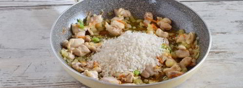 ризотто с курицей и овощами. Шаг 11