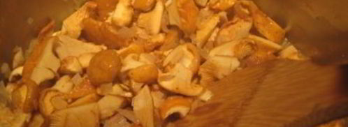 ризотто с лисичками и сыром. Шаг 3