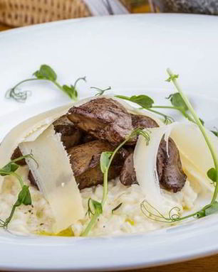 Ризотто с паштетом из утиной печени