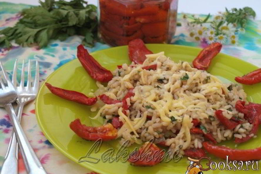 Рецепт ризотто с петрушкой и вялеными помидорами