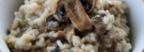 ризотто с шампиньонами и сливками. Шаг 9