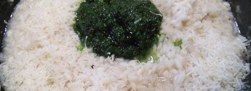 ризотто с соусом из черемши. Шаг 5