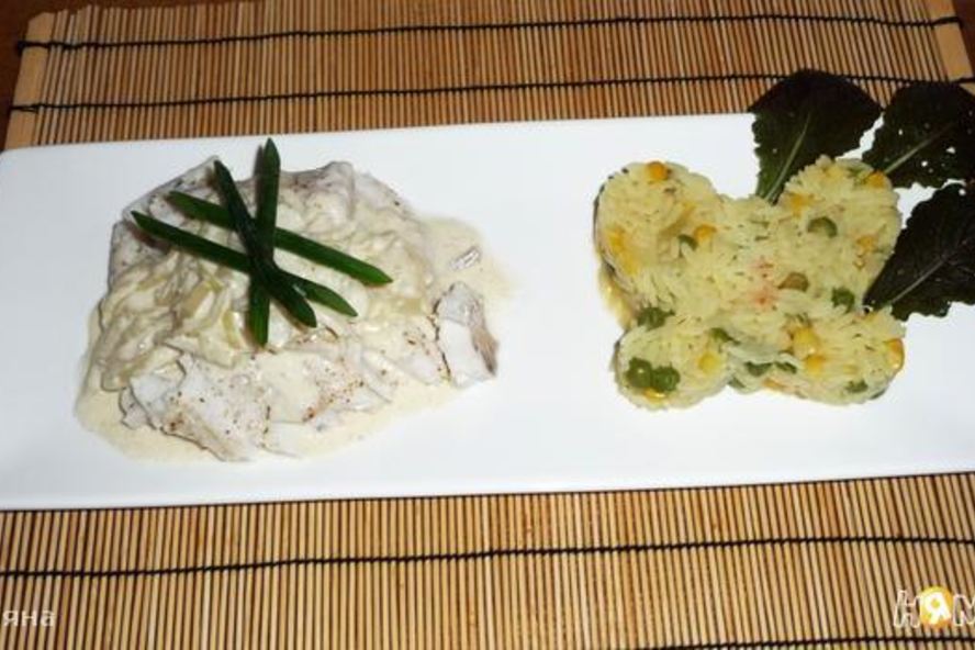 Рецепт судака по-монастырски с ризотто