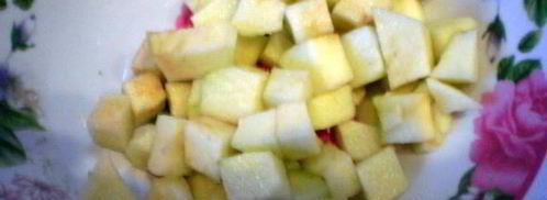 яблочное ризотто с креветками. Шаг 3