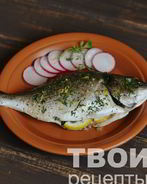 Дорада на пару