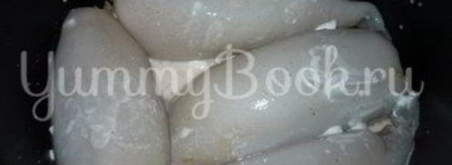 фаршированные кальмары из мультиварки. Шаг 8