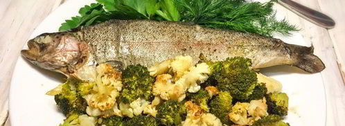 форель с цветной капустой и брокколи. Шаг 6
