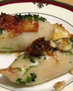 Кальмары с сыром в духовке