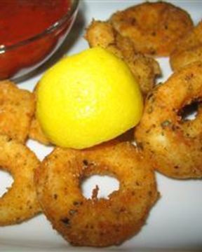 Кальмары жаренные во фритюре