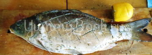 карп под пивом в духовке. Шаг 5