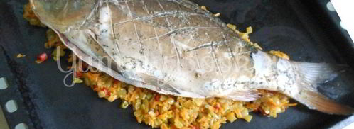 карп под пивом в духовке. Шаг 8