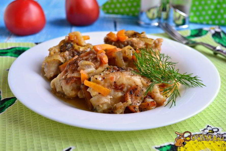 Рецепт хека с луком и морковью в мультиварке