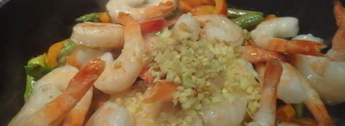 креветки и спаржа с имбирем. Шаг 4