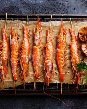 Лангустины на гриле