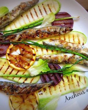 Мойва-гриль с ароматом чеснока и лимона