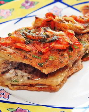 Морской окунь в фольге