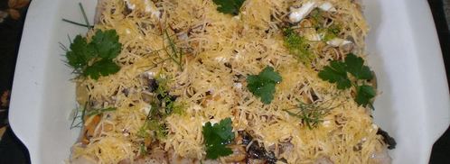 рыба, запеченная с мидиями. Шаг 3