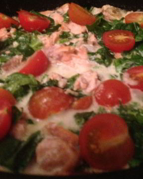 Семга в сливочном соусе