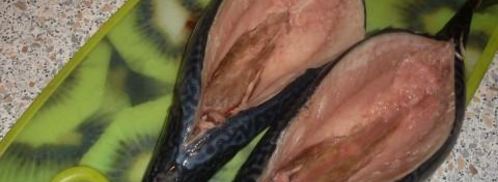 скумбрия, фаршированная грибами и сыром. Шаг 3