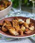 Скумбрия с грибами