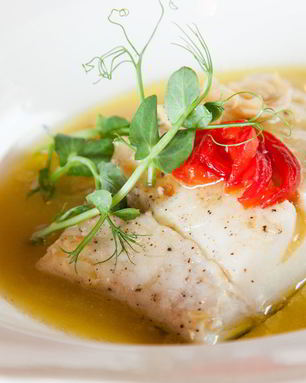 Треска в чесночном соусе