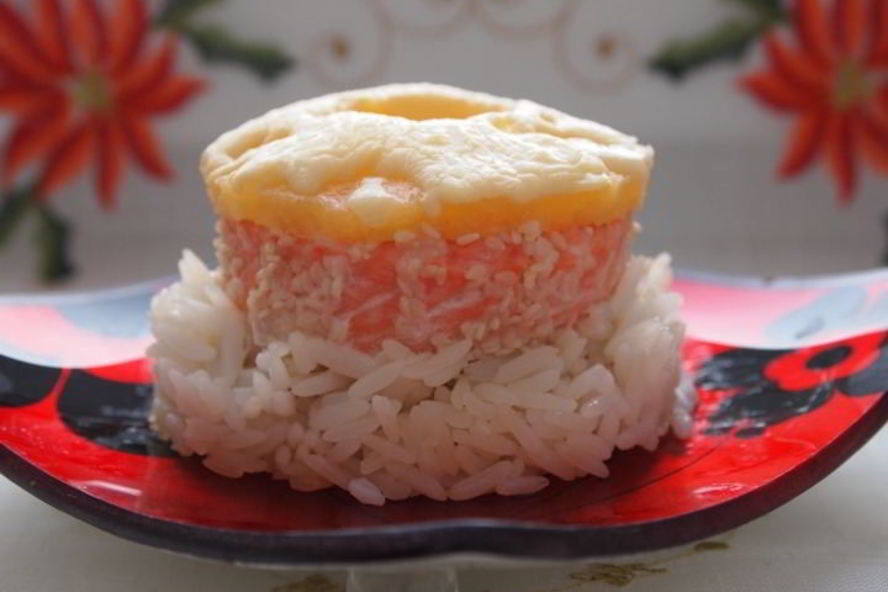 Рецепт запеченной форели с рисом