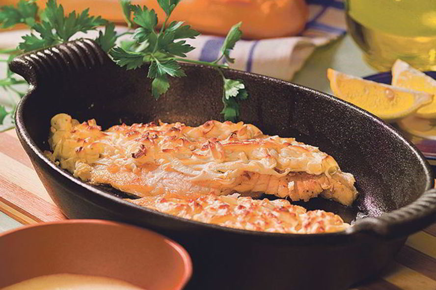 Рецепт запеченной рыбы с рисом