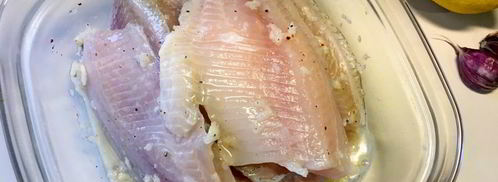 запеченное филе тилапии в беконе. Шаг 3