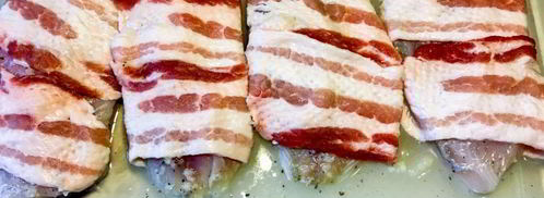 запеченное филе тилапии в беконе. Шаг 4