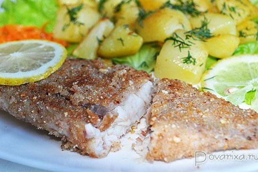 Рецепт жареной тилапии в ореховой панировке