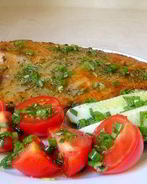 Жареная тиляпия с лимонным маслом