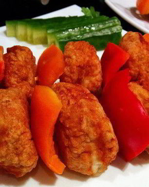 Хрустящие куриные шашлычки на ужин