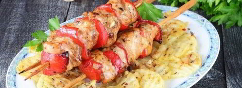 куриный шашлык с картошкой в духовке. Шаг 16