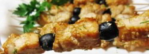 куриный шашлык в соевом маринаде с маслинами. Шаг 7