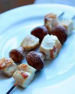 Куриные шашлычки с грибами