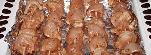 куриные шашлычки в духовке. Шаг 4