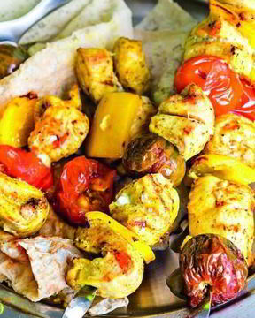 Мгновенный шашлык из куриной грудки