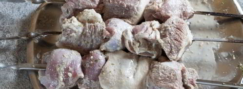 шашлык из баранины на кефире. Шаг 12