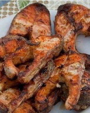 Шашлык из форели с лимоном и специями