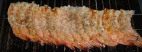 шашлык из креветок на шпажках. Шаг 6