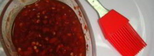 шашлык из креветок на шпажках. Шаг 7