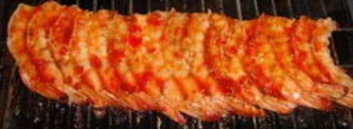 шашлык из креветок на шпажках. Шаг 8