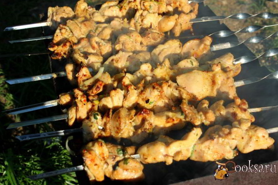 Рецепт шашлыка из куриного филе на минералке