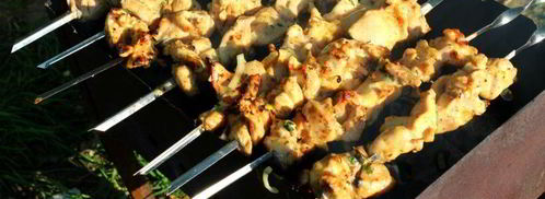 шашлык из куриного филе на минералке. Шаг 6