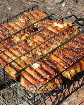 Шашлык из курицы на решетке